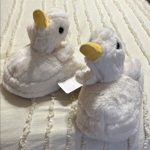 Adorable White Duck Slippers
